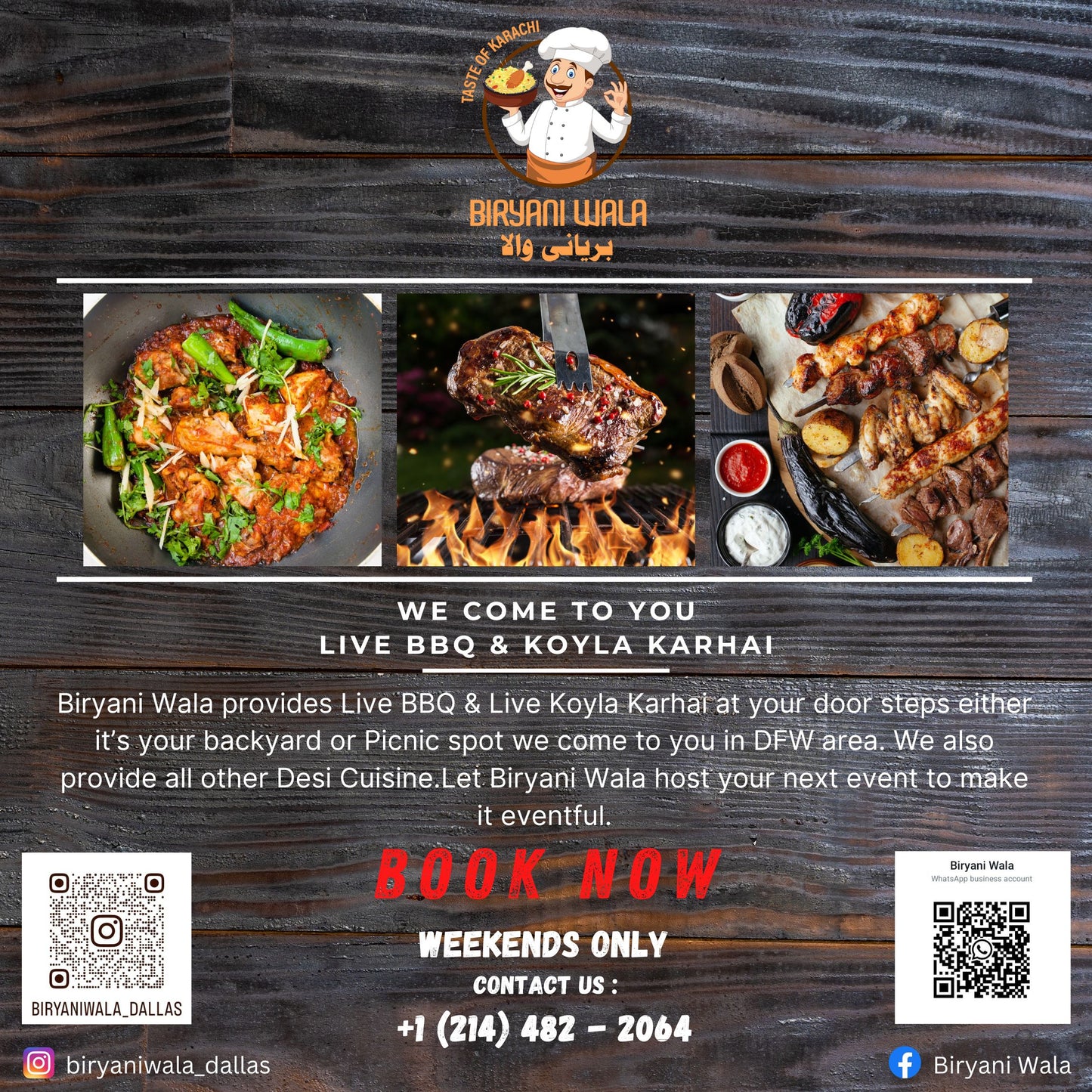 Live BBQ / KOYLA KARHAI ( per person )